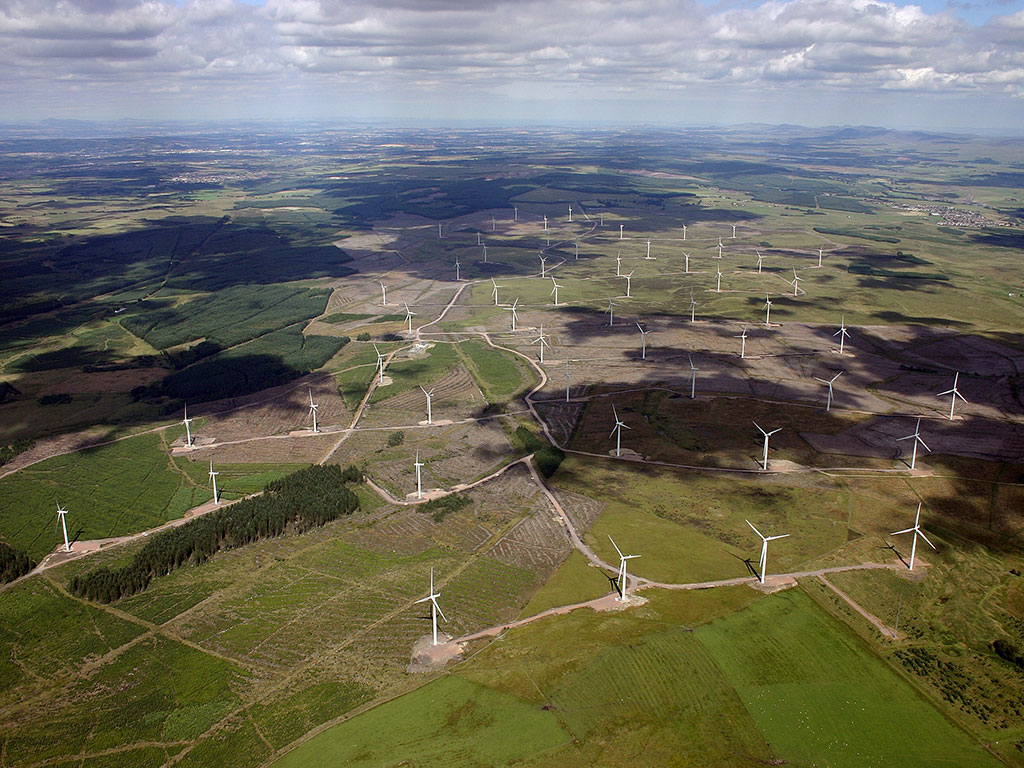 Black Law wind farm in Lanarkshire, Scotland